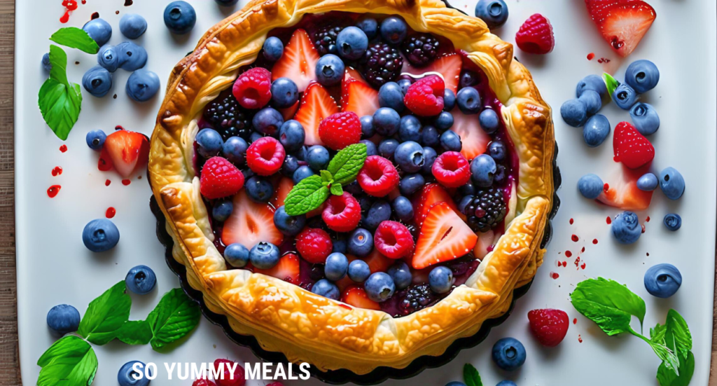 Mixed Berry Puff Pastry Tart